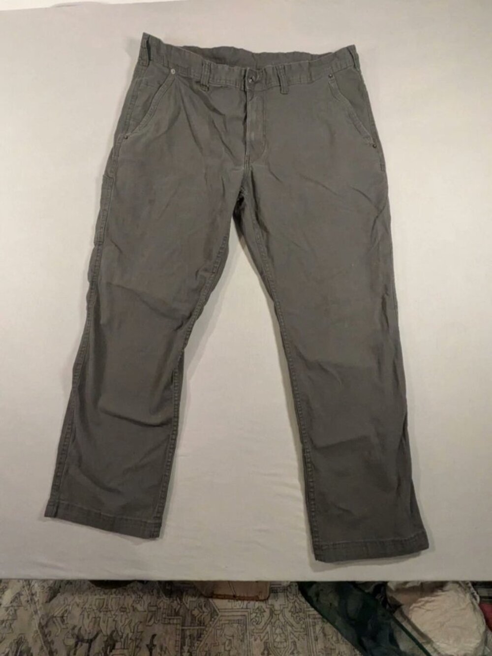 Mens Eddie Bauer Dark Grey Workwear Pants Size 38x30